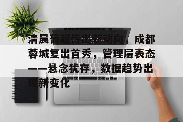 关于清晨葡超传出新动向，成都蓉城复出首秀，管理层表态——悬念犹存，数据趋势出现新变化的信息-kaiyun